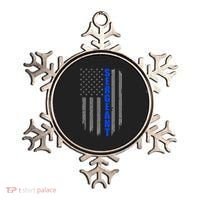 Thin Blue Line Flag For Police Sergeant Ornament thumb 0