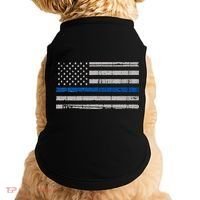 Thin Blue Line Flag  Police Pocket Size Flag Doggie Tank thumb 0