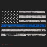 Thin Blue Line Flag  Police Pocket Size Flag Beanie thumb 2