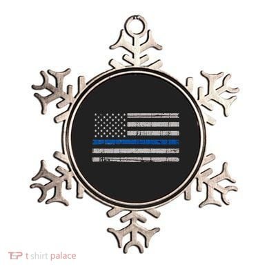 Thin Blue Line Flag  Police Pocket Size Flag Ornament