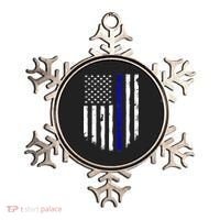 Thin Blue Line American Flag Shirt Cool Police Support Tee Ornament thumb 0