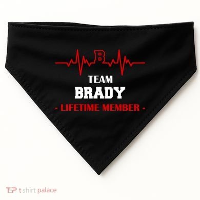 Team Brady Lifetime Member USA-Made Doggie Bandana