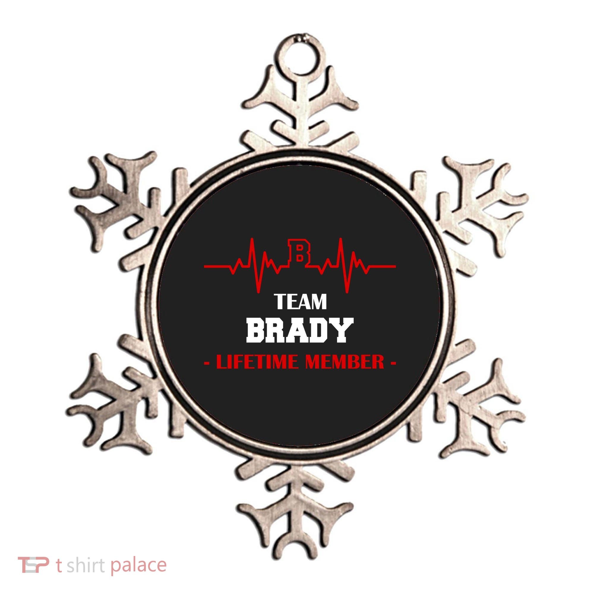Team Brady Lifetime Member Ornament