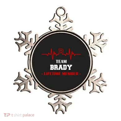 Team Brady Lifetime Member Ornament