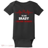Team Brady Lifetime Member Baby Bodysuit thumb 0