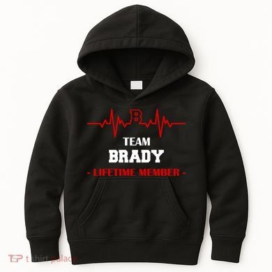 Team Brady Lifetime Member Kids Hoodie