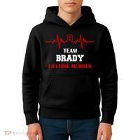 Team Brady Lifetime Member Kids Hoodie thumb 4