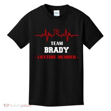Team Brady Lifetime Member Kids T-Shirt