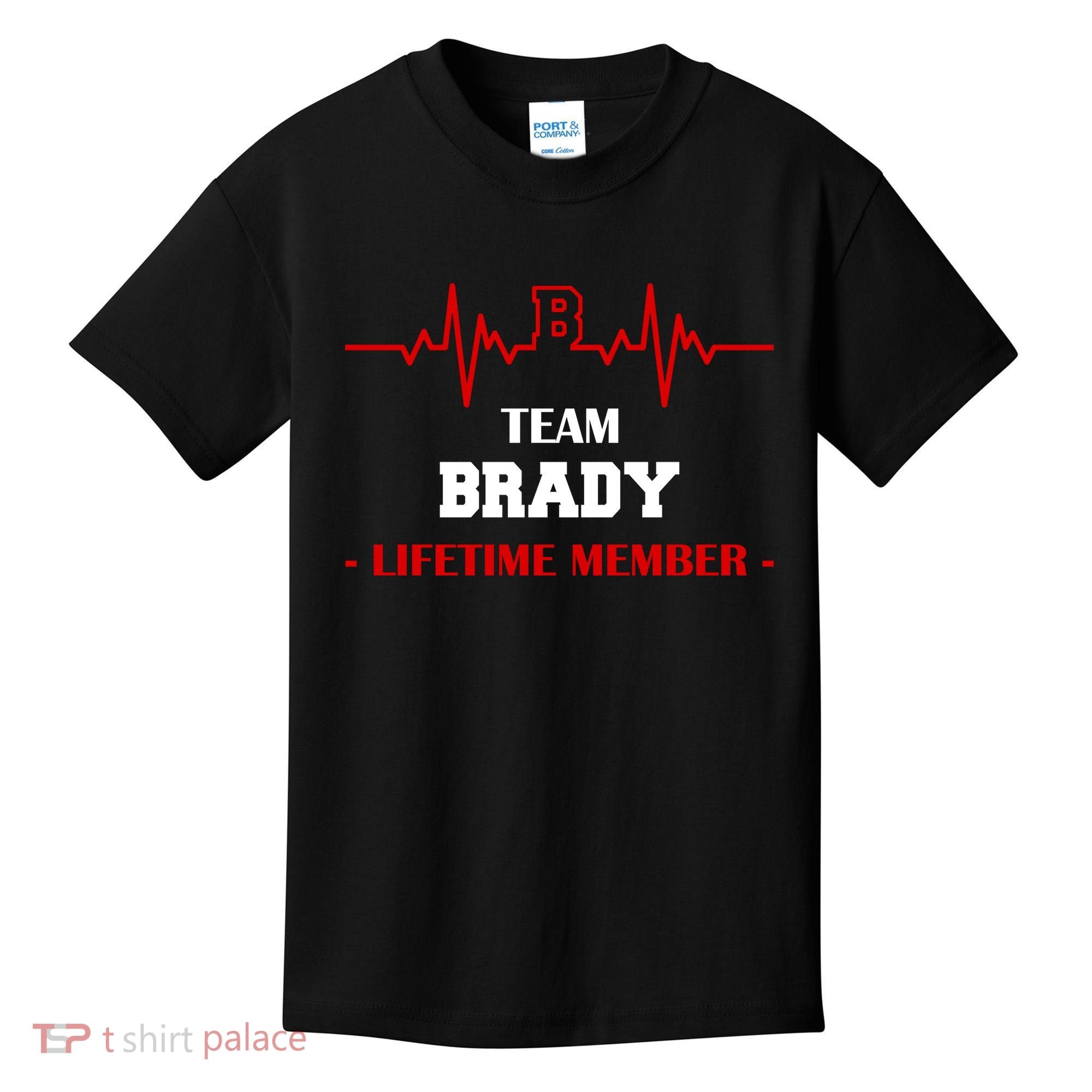 Team Brady Lifetime Member Kids T-Shirt