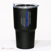 Thin Blue Line Flag For Police Sergeant Tumbler thumb 0