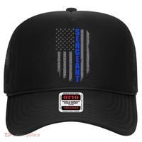Thin Blue Line Flag For Police Sergeant Hat thumb 0