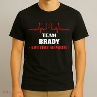 Team BRADY Lifetime Member Blood Completely Family T-Shirt thumb 3