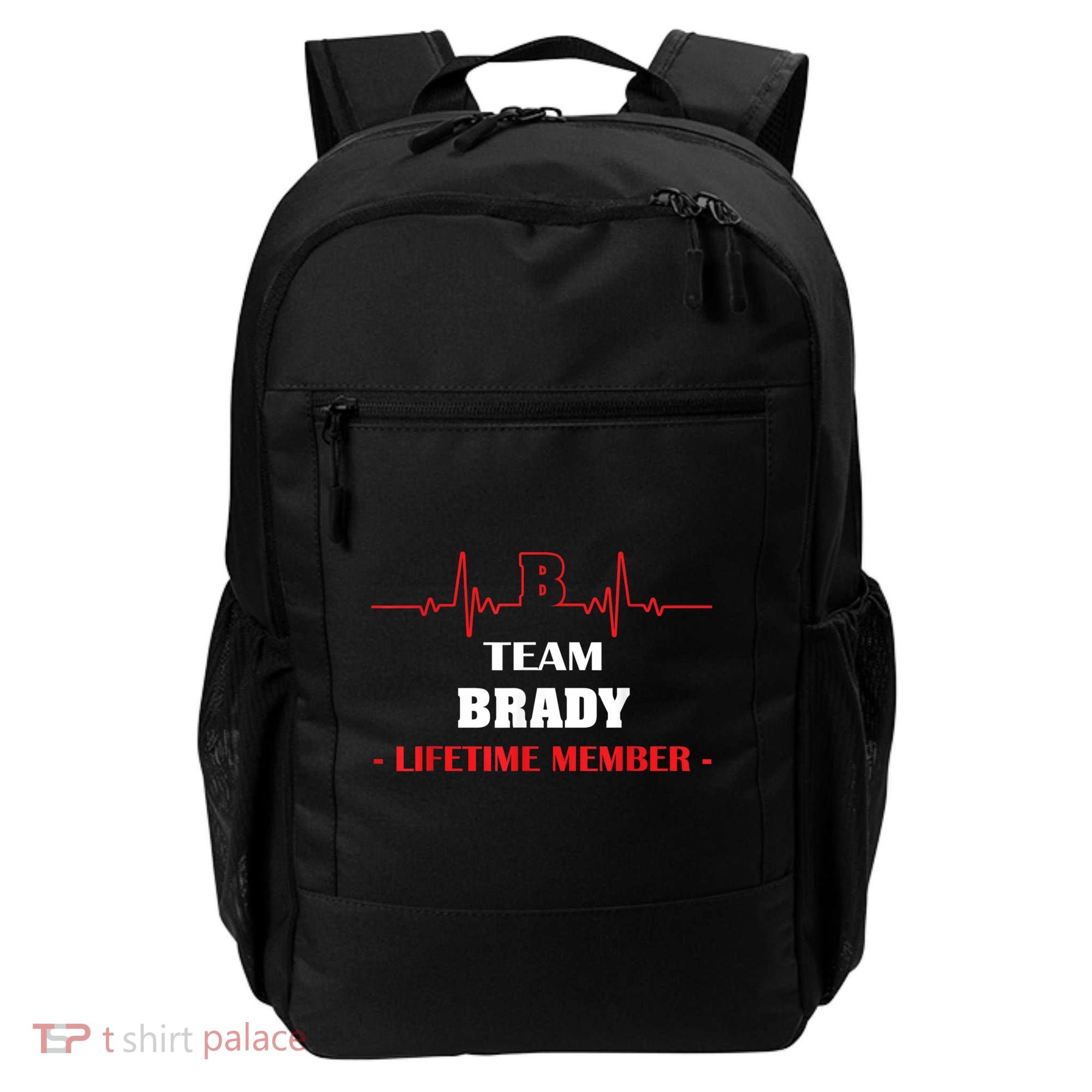 Team BRADY Lifetime Member Blood Completely Family Backpack