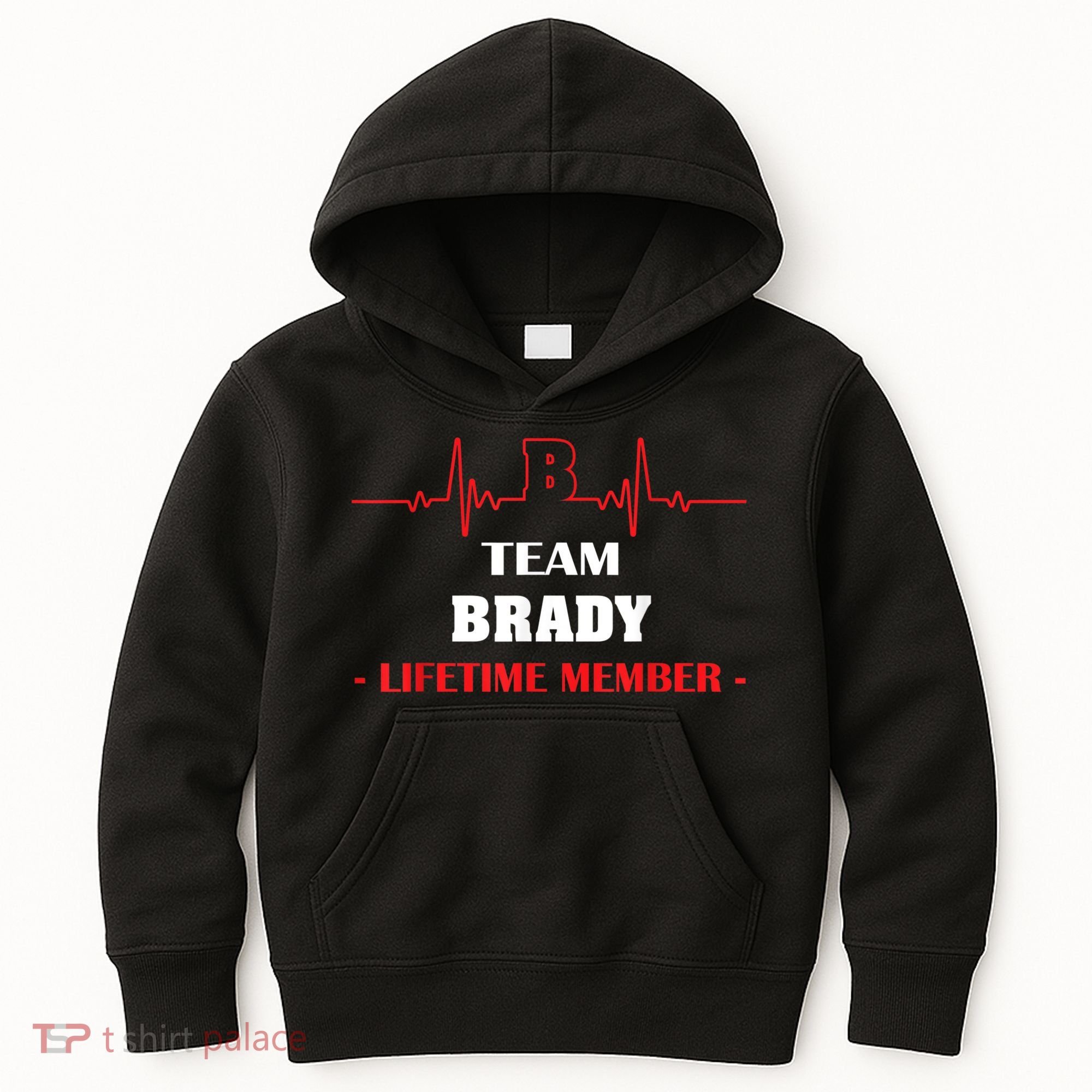 Team BRADY Lifetime Member Blood Completely Family Kids Hoodie