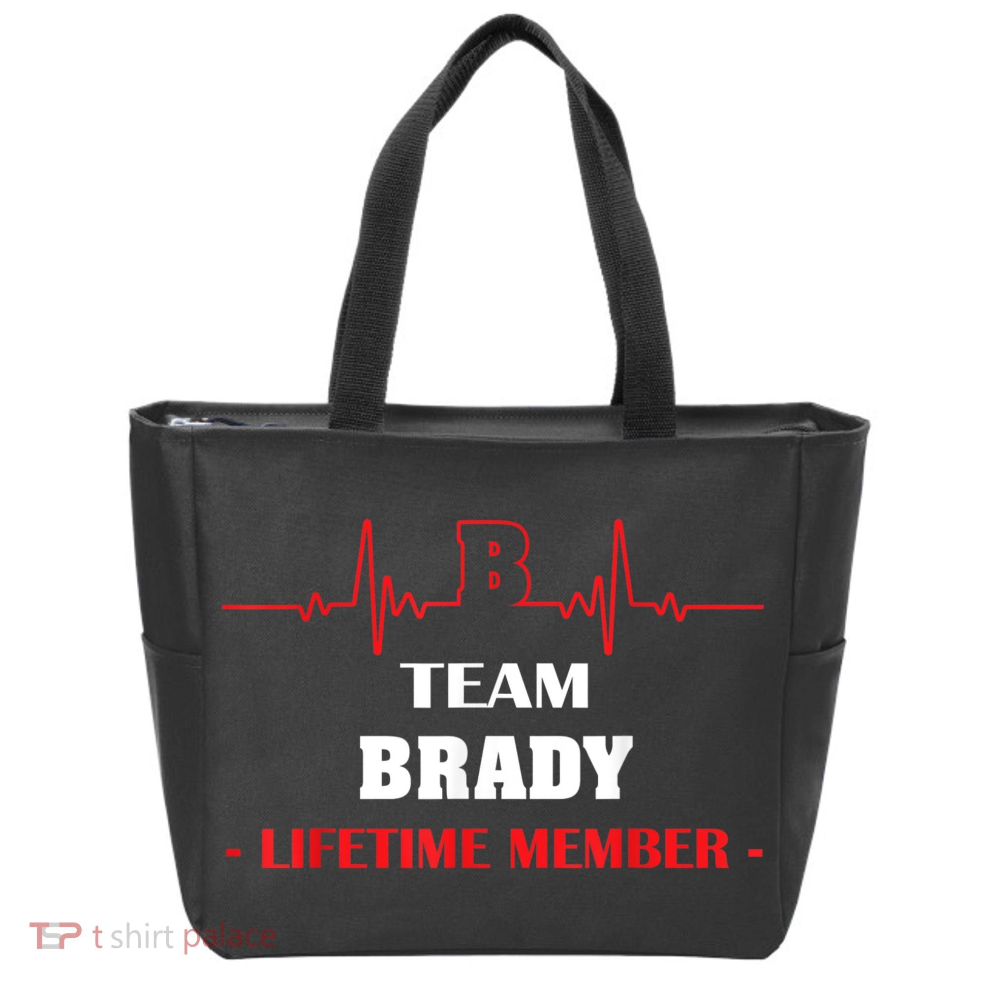 Team BRADY Lifetime Member Blood Completely Family Tote Bag