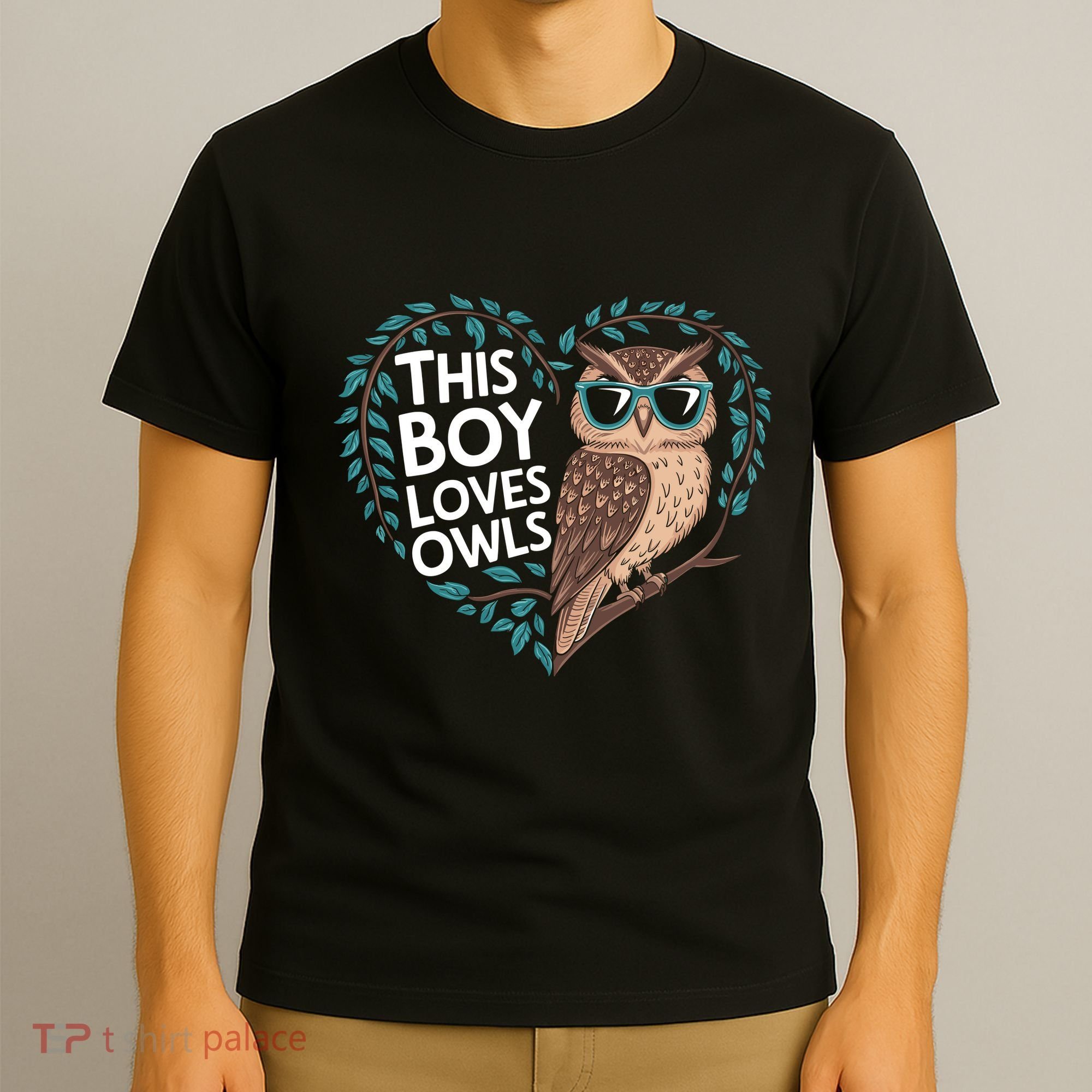 This Boy Loves Owls Cute Owl Valentines Day T-Shirt