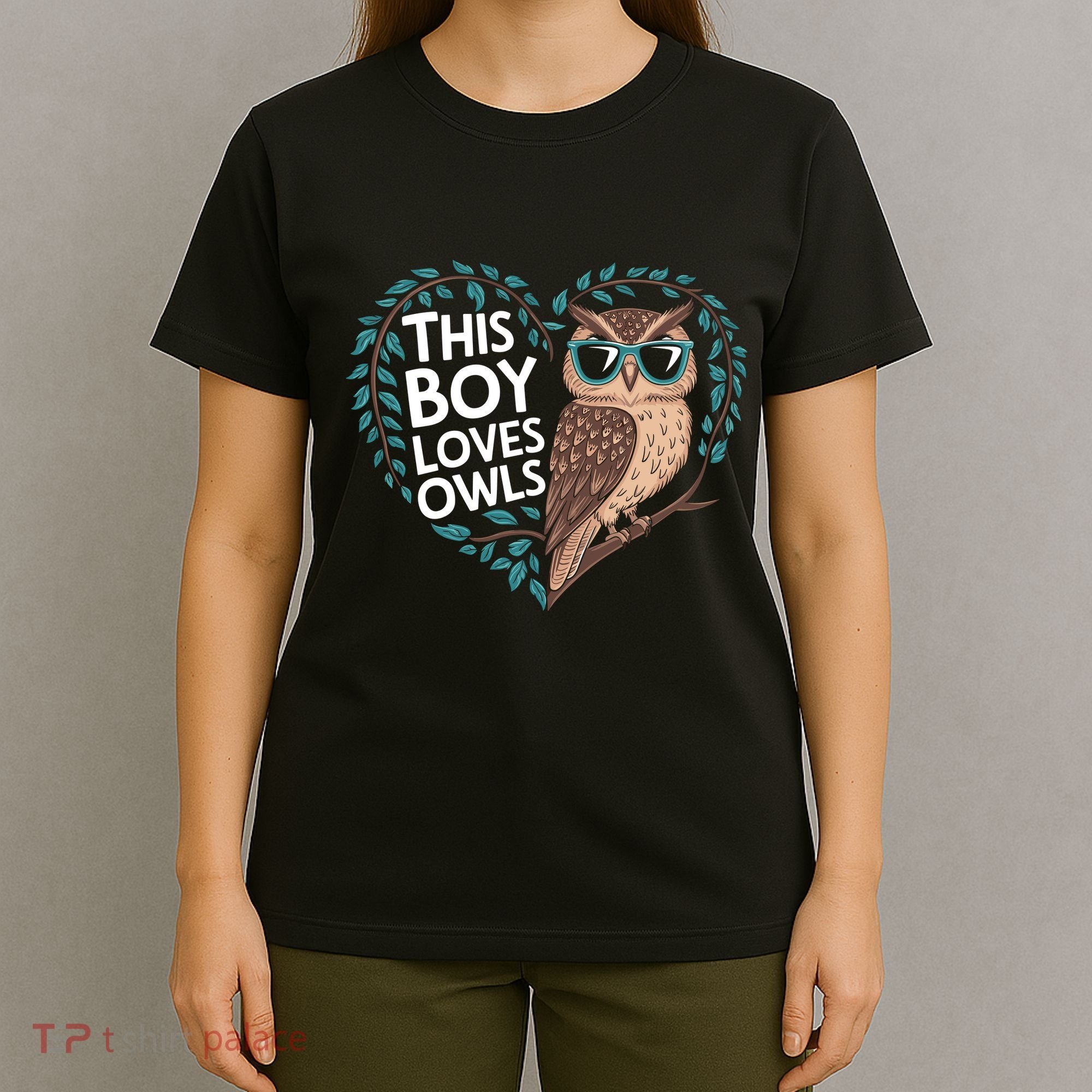 This Boy Loves Owls Cute Owl Valentines Day T-Shirt