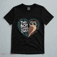 This Boy Loves Owls Cute Owl Valentines Day T-Shirt thumb 5