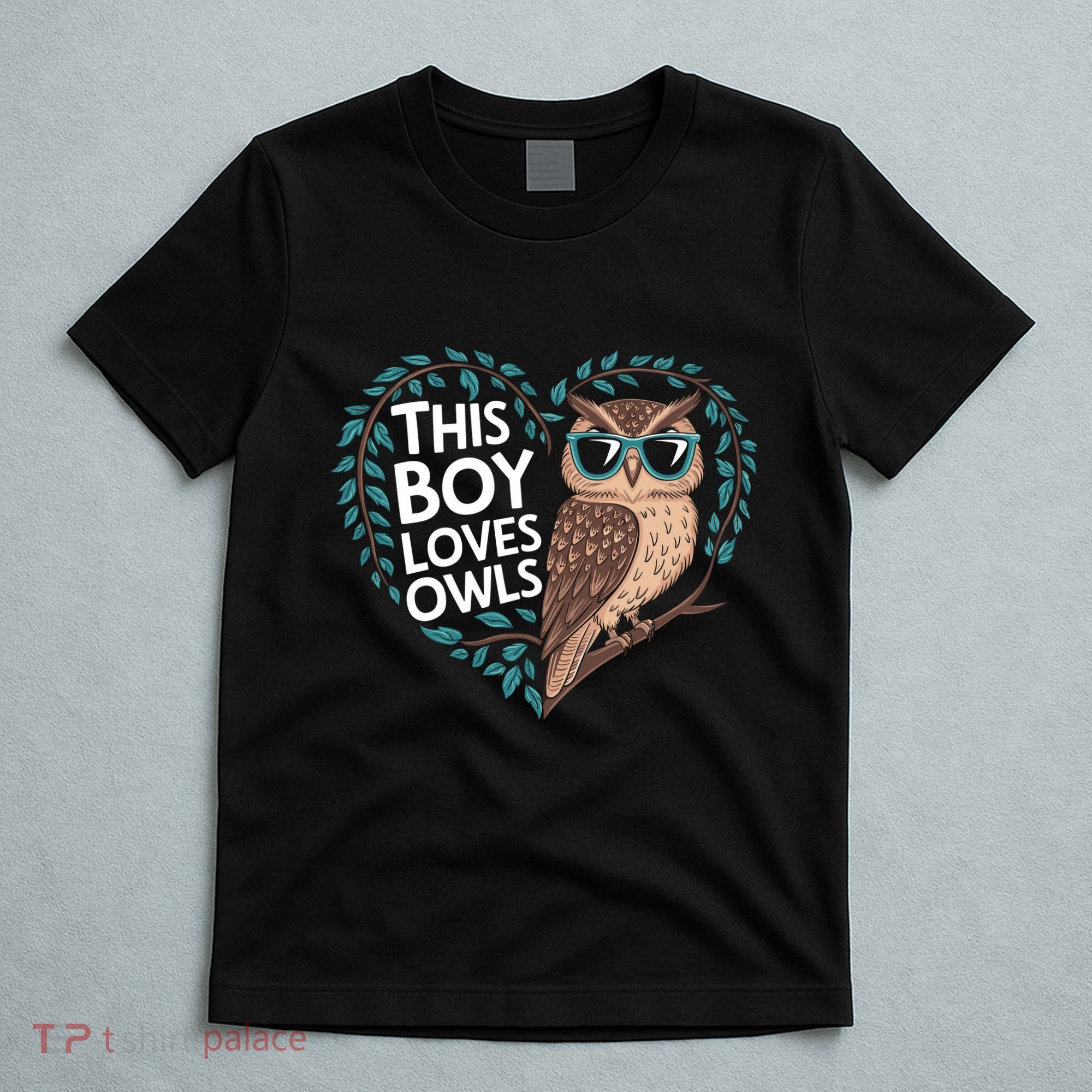 This Boy Loves Owls Cute Owl Valentines Day T-Shirt