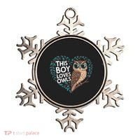 This Boy Loves Owls Cute Owl Valentines Day Ornament thumb 0
