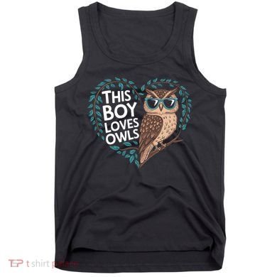 This Boy Loves Owls Cute Owl Valentines Day Tank Top