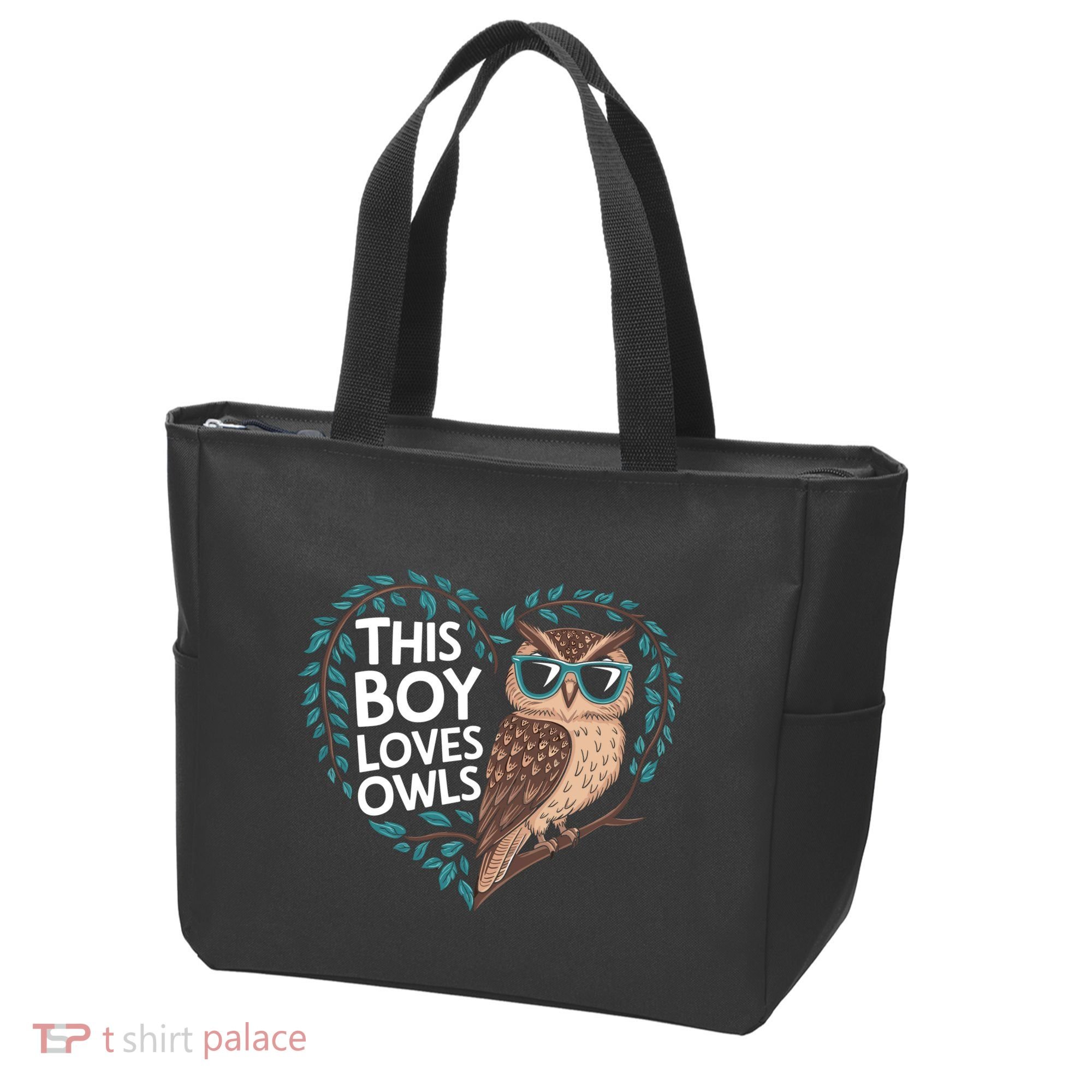 This Boy Loves Owls Cute Owl Valentines Day Tote Bag