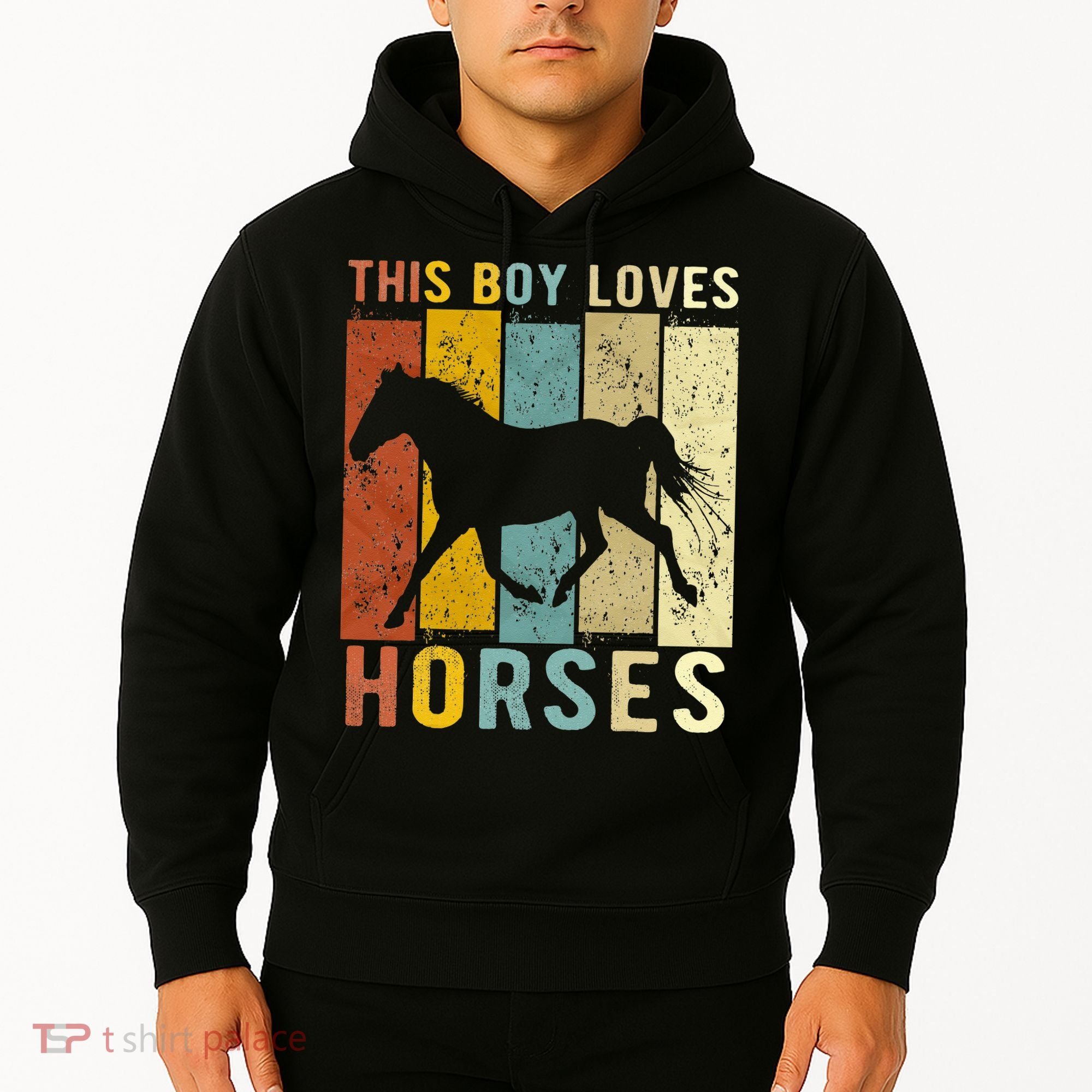 This Boy Loves Horses Horse Hoodie