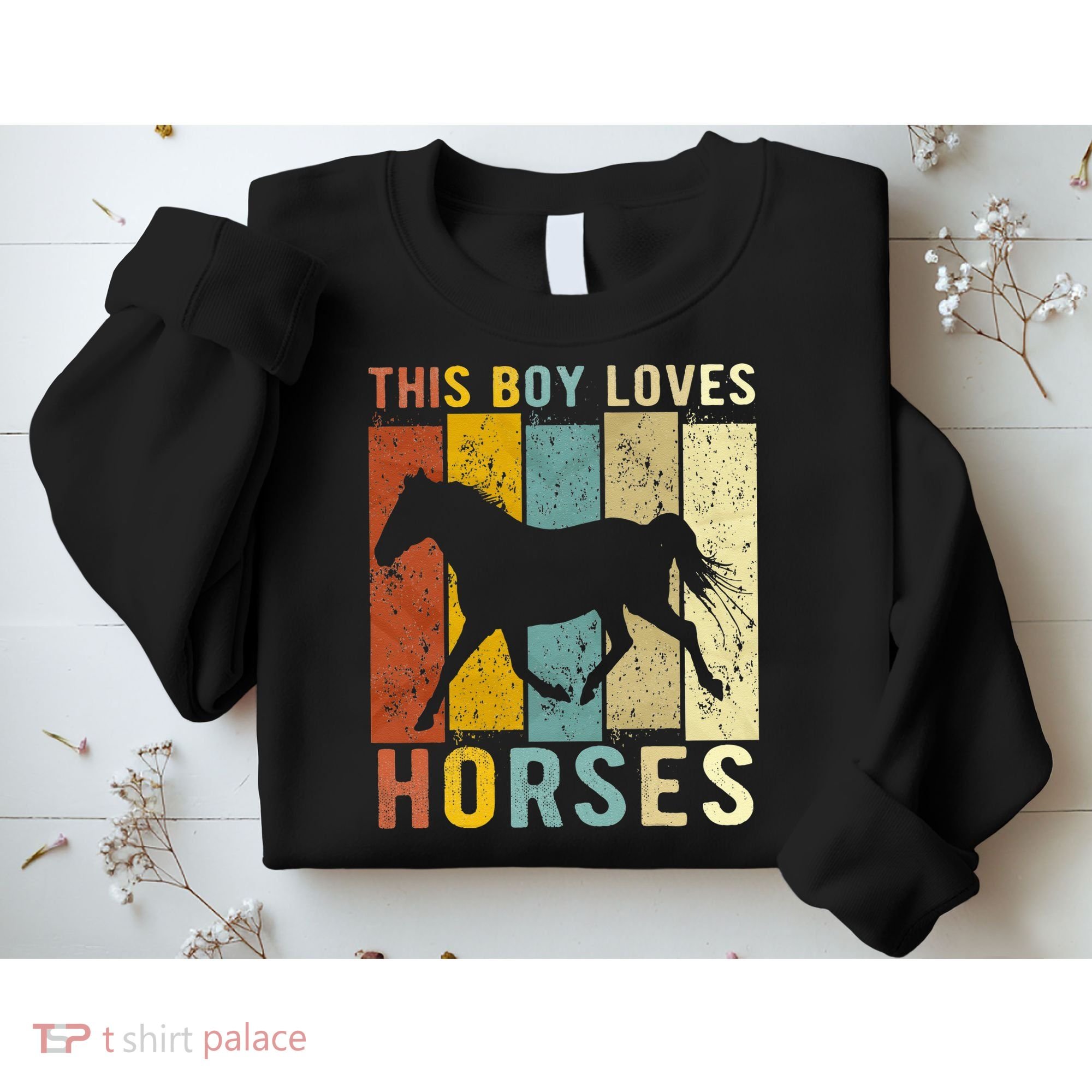 This Boy Loves Horses Horse Sweatshirt
