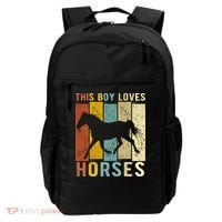 This Boy Loves Horses Horse Backpack thumb 0