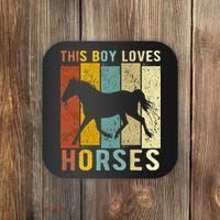 This Boy Loves Horses Horse Coaster thumb 0