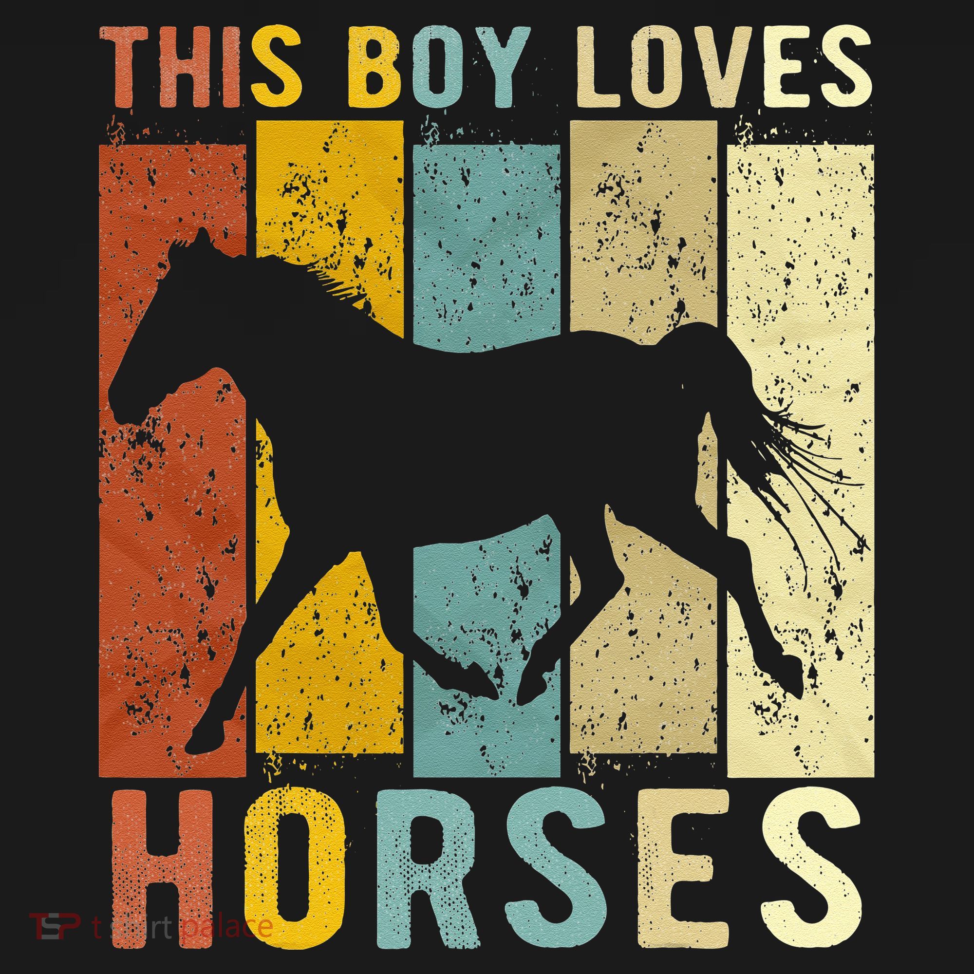This Boy Loves Horses Horse Coaster