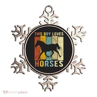 This Boy Loves Horses Horse Ornament