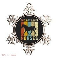 This Boy Loves Horses Horse Ornament thumb 0