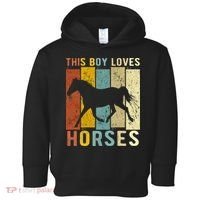 This Boy Loves Horses Horse Toddler Hoodie thumb 0