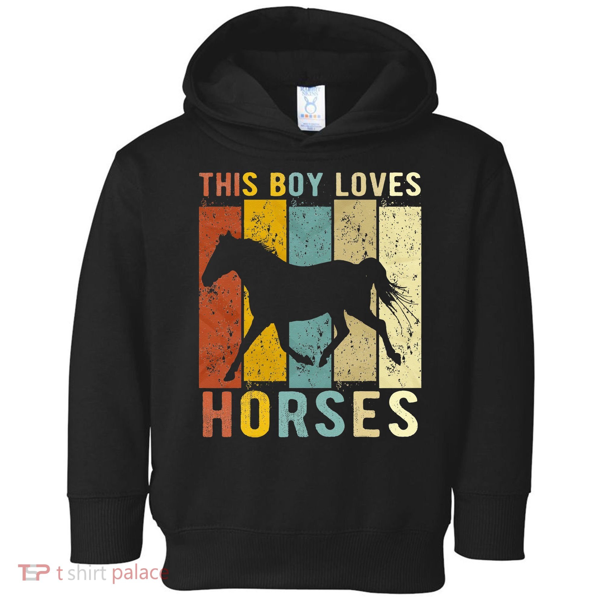 This Boy Loves Horses Horse Toddler Hoodie
