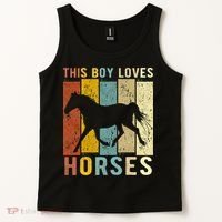 This Boy Loves Horses Horse Tank Top thumb 2