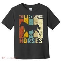 This Boy Loves Horses Horse Toddler T-Shirt thumb 0