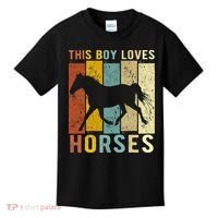 This Boy Loves Horses Horse Kids T-Shirt thumb 0