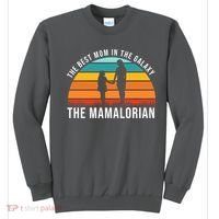 The Best Mom In The Galaxy The Mamalorian Retro Sunset Sweatshirt thumb 0
