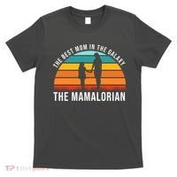 The Best Mom In The Galaxy The Mamalorian Retro Sunset T-Shirt thumb 0