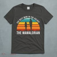 The Best Mom In The Galaxy The Mamalorian Retro Sunset T-Shirt thumb 5