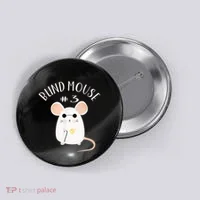 Three Blind Mice Matching Halloween Group Costume Mouse #3 Button thumb 0