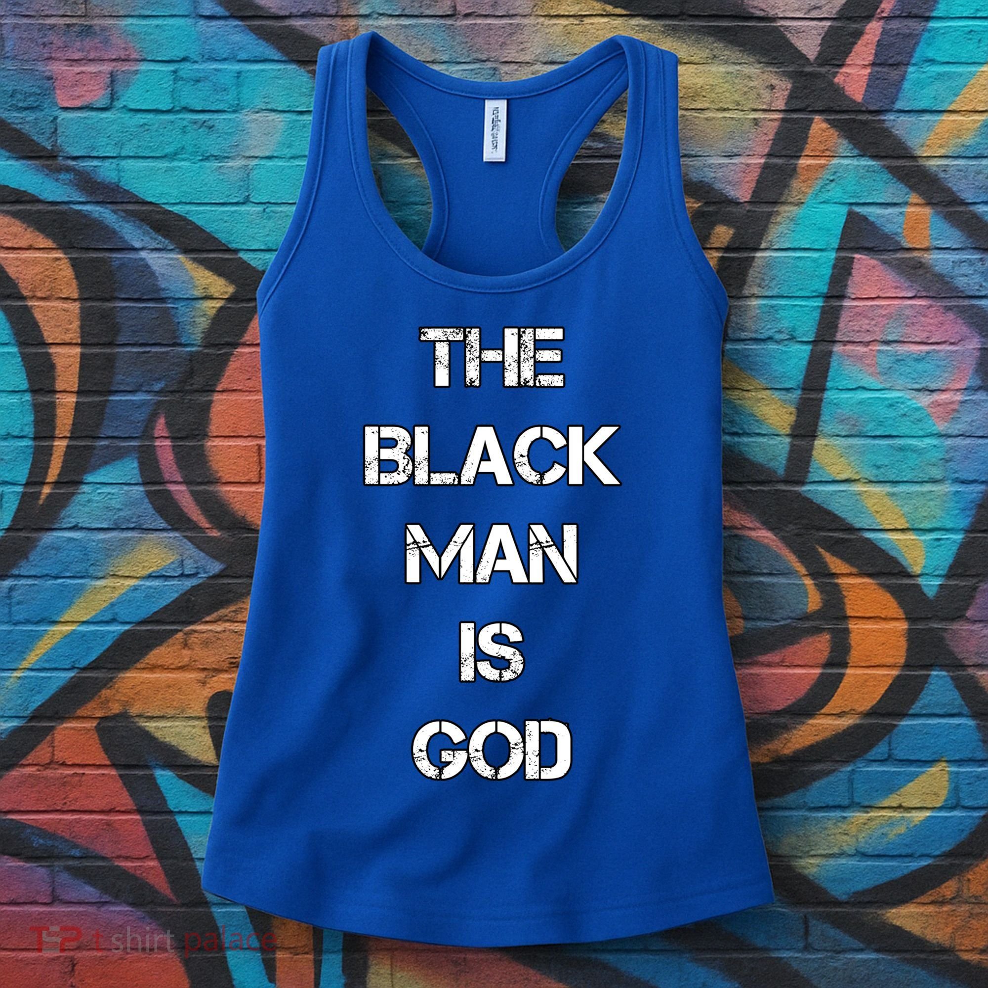The Black Man Is God Nge Gods And Earths 5 Percent Great Gift Women's Tank Top