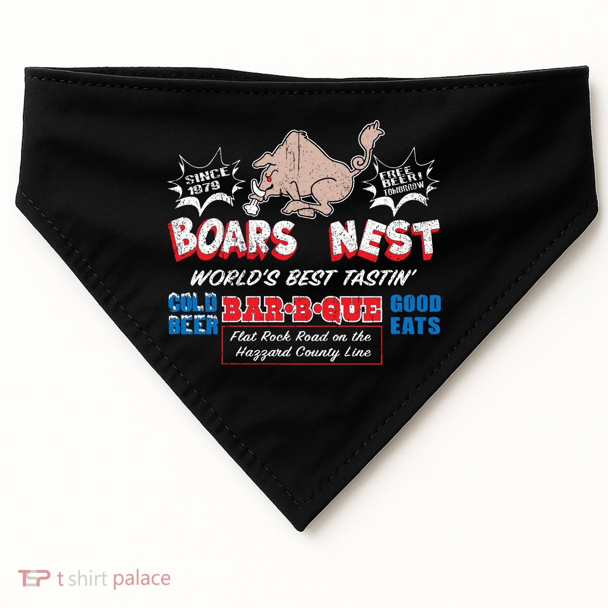 The Boars Nest Best BBQue USA-Made Doggie Bandana