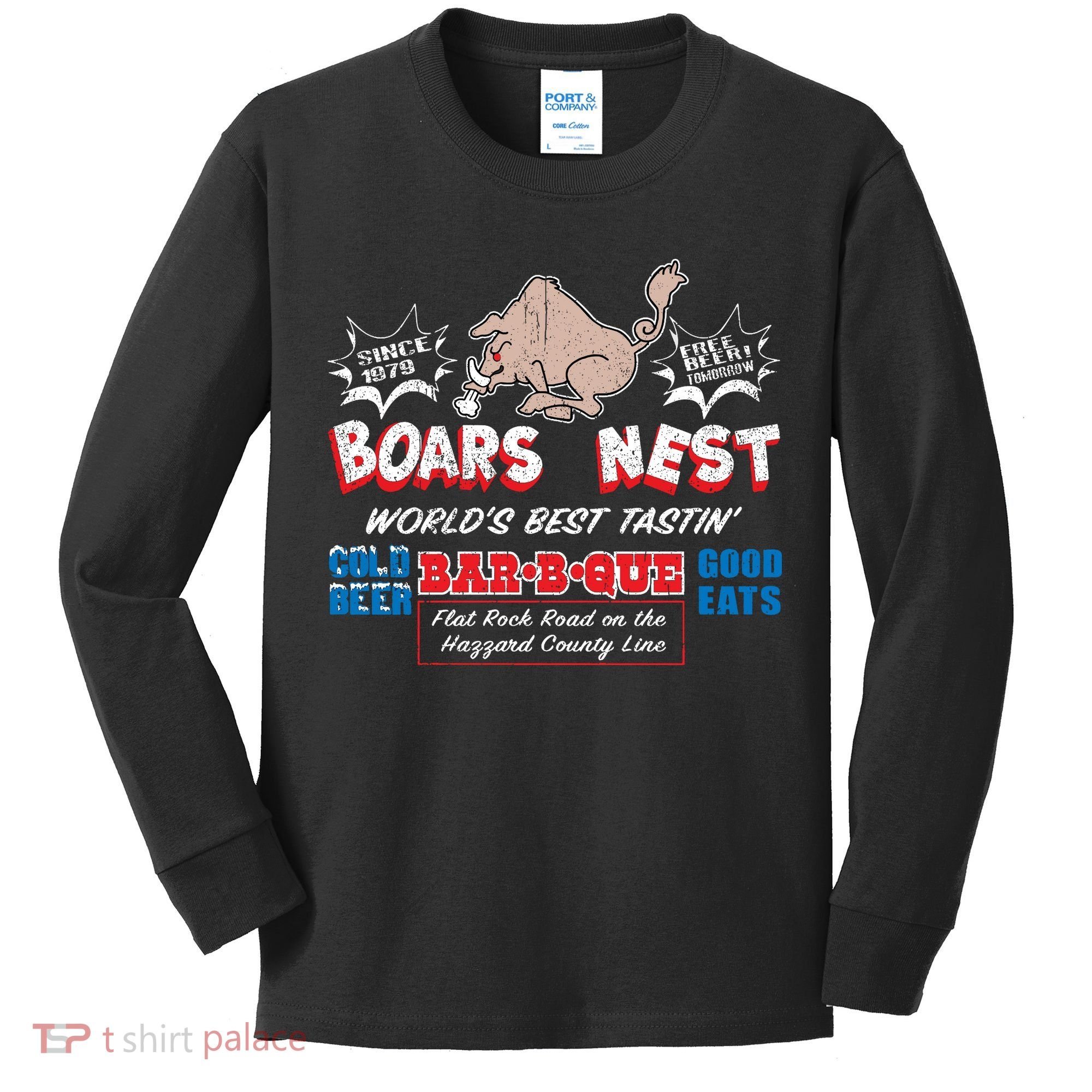 The Boars Nest Best BBQue Kids Long Sleeve Shirt