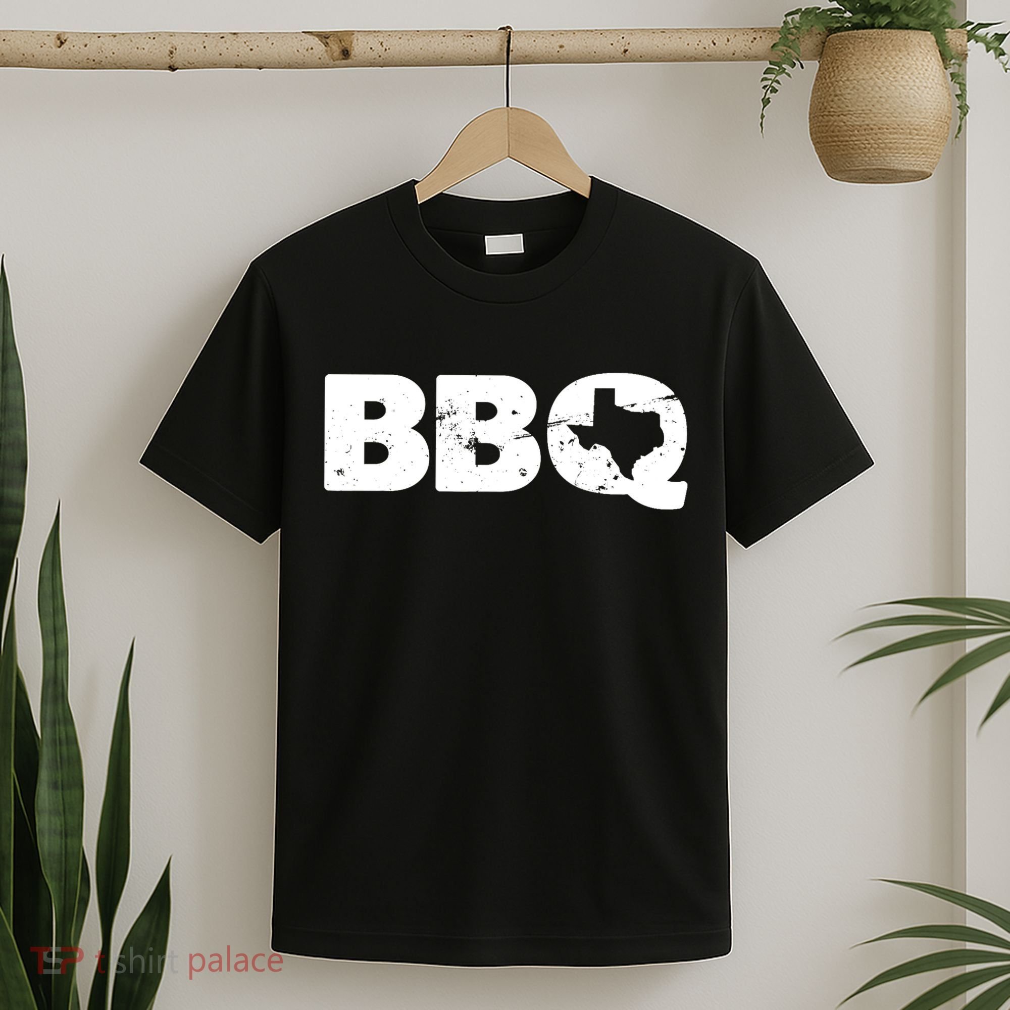 Texas BBQ novelty Texas Barbecue and Map vintage BBQ T-Shirt