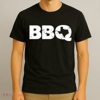 Texas BBQ novelty Texas Barbecue and Map vintage BBQ T-Shirt thumb 3