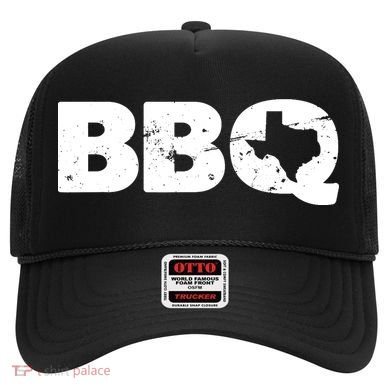 Texas BBQ novelty Texas Barbecue and Map vintage BBQ Hat