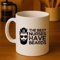 The Best Nurses Have Beards Funny Nurse Coffee Mug thumb 4