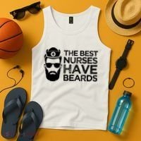 The Best Nurses Have Beards Funny Nurse Tank Top thumb 4